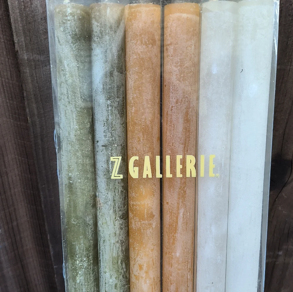 Z GALLERIE | Set of 6 Decorative Pillar Candlesticks